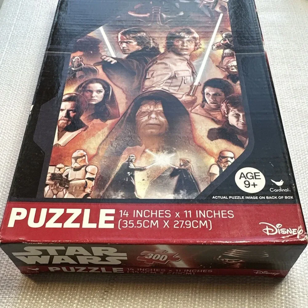 NEW Star Wars 300 Piece Puzzle Luke Anakin Darth Vader Disney 14
